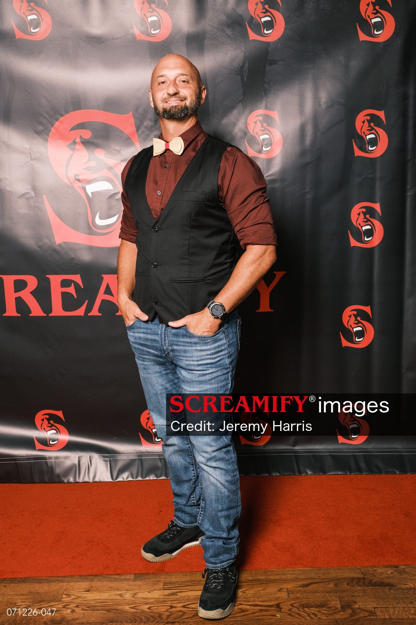 Trent Duncan on the red carpet